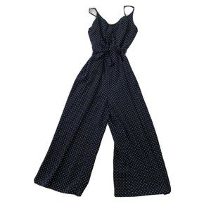 Carolina Belle Romper Women's 2 Blue Polka Dot Toe Front Spaghetti Strap Size 2